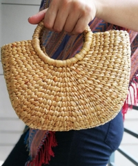 Natural Water Hyacinth Tote bag. “Bento” Handbag. Eco and natural alternative to plastic. Large.