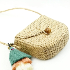 Natural Basket Handmade Straw bag Water Hyacinth Bag Woven Bag Sea Grass Bag Beach Bag Hand Bag Shoulder Bag
