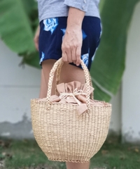 low price straw beach bags water hyacinth handbag tote summer beach rattan bag 2021 wholesale