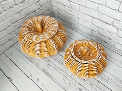 Rattan basket for onions potatoe and garlic 22
