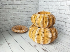 Rattan basket for onions potatoe and garlic 22