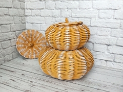 Rattan basket for onions potatoe and garlic 22