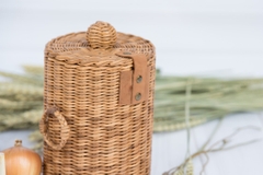 Rattan basket for onions potatoe and garlic 05