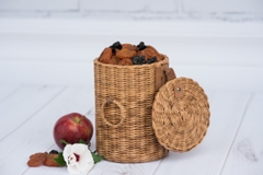 Rattan basket for onions potatoe and garlic 05
