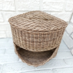 Rattan basket for onions potatoe and garlic 15
