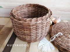 Rattan basket for onions potatoe and garlic 07