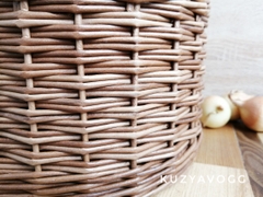 Rattan basket for onions potatoe and garlic 07