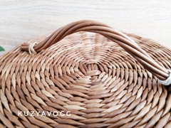 Rattan basket for onions potatoe and garlic 07