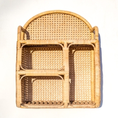 Rattan bamboo wall Sheft, Wall hanger, Cane Wall Hanger, Wall Decor