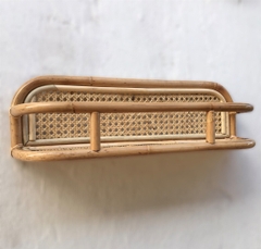 Rattan Wall Shelf With Hooks 10