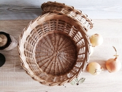 Rattan basket for onions potatoe and garlic 11