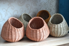 Rattan basket for onions potatoe and garlic 06