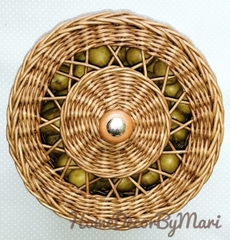 Rattan basket for onions potatoe and garlic 08