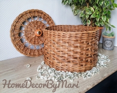 Rattan basket for onions potatoe and garlic 08