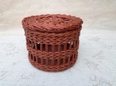 Rattan basket for onions potatoe and garlic 12