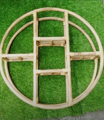 New design Rattan Arc Wall Shelf Handmade