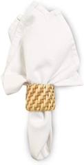 Woven Napkin Rings Set of 4,Handmade Rattan Fall Napkin Rings Holders,Natural Napkin