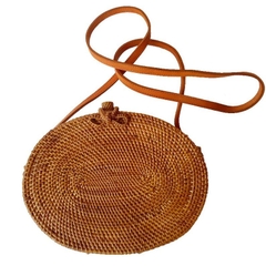 New collection 2020 Oval Bali Beach Woven Rattan Shoulder Bags for women summer traveling bag made in Vietnam