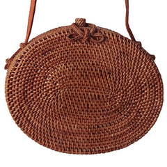 New collection 2020 Oval Bali Beach Woven Rattan Shoulder Bags for women summer traveling bag made in Vietnam