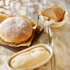 Premium Quality Natural Rattan Long Oval Proofing Basket Loaf 4 sizes Professional Baking Tool for Bakery