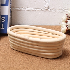 Premium Quality Natural Rattan Long Oval Proofing Basket Loaf 4 sizes Professional Baking Tool for Bakery