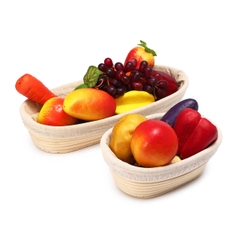 Premium Quality Natural Rattan Long Oval Proofing Basket Loaf 4 sizes Professional Baking Tool for Bakery