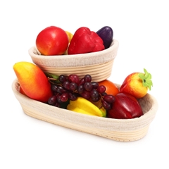 Premium Quality Natural Rattan Long Oval Proofing Basket Loaf 4 sizes Professional Baking Tool for Bakery