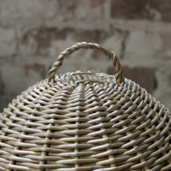 Wicker Food Cover Dome With Serving Platter