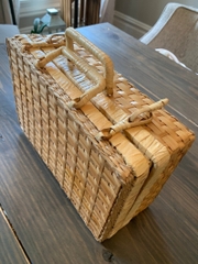 Wholesales Wicker Picnic Basket BohoSuitcase Storage Bags for Picnic