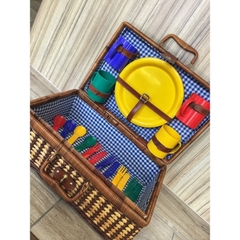Best choice Wicker Picnic Basket Suitcase for picnic outdoor camping