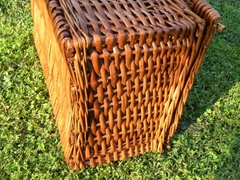 Big sale straw suitcase vintage wicker suitcase rattan storage baskets for beach for picnic