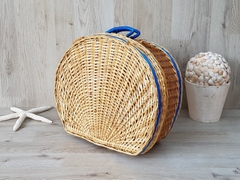 New items Rattan wicker picnic basket Decorative wicker suitcase, Woven rattan case, Hamper