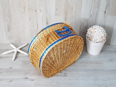New items Rattan wicker picnic basket Decorative wicker suitcase, Woven rattan case, Hamper