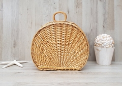 Vintage Wicker Picnic Basket, Hamper, Rattan Picnic Basket, Complete Picnic Basket, Farm House decor, Coastal décor