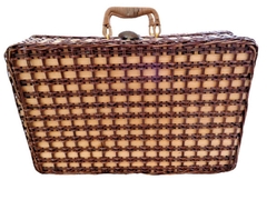 Vintage Rttan Wicker Picnic Basket/Hamper Food Storage Boxes for Picnic