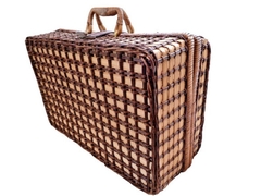 Vintage Rttan Wicker Picnic Basket/Hamper Food Storage Boxes for Picnic