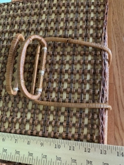 Vintage Wicker Suitcase with Lid Rattan Storage Baskets  with Lid for Picnic