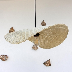 Vietnamese Rattan Flower Ceiling Light for home decoration Wooden Lamp Shades Hanging Lamp Vintage Led Bulb US/EU