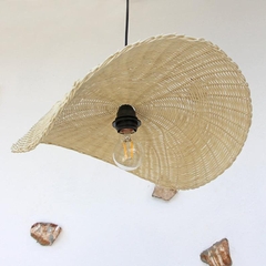Vietnamese Rattan Flower Ceiling Light for home decoration Wooden Lamp Shades Hanging Lamp Vintage Led Bulb US/EU