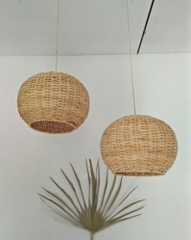 Good choice Rattan Wicker Lampshape Boho Light Natural handmade rattan lampshade
