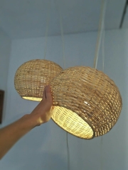 Good choice Rattan Wicker Lampshape Boho Light Natural handmade rattan lampshade