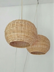 Good choice Rattan Wicker Lampshape Boho Light Natural handmade rattan lampshade