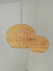 Good choice Rattan Wicker Lampshape Boho Light Natural handmade rattan lampshade