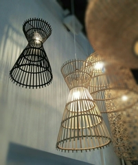 Rattan Wicker Wall Hanging Lampshade Wicker Light for Home Decoration