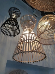 Rattan Wicker Wall Hanging Lampshade Wicker Light for Home Decoration