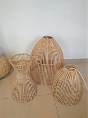 Rattan Wicker Wall Hanging Lampshade Wicker Light for Home Decoration