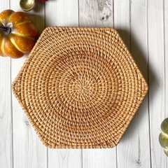 Eco-friendly rattan tray made from Vietnam, woven handmade