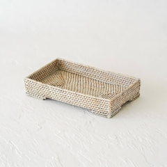 High demand set of 2 round wicker rattan serving trays from Vietnam