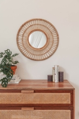 Natural Eco-friendly Rattan Hanging Wall Plate for Home and Wall Decoration made in Vietnam