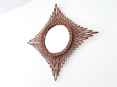 Rattan Wicker Mirror Sun Catcher